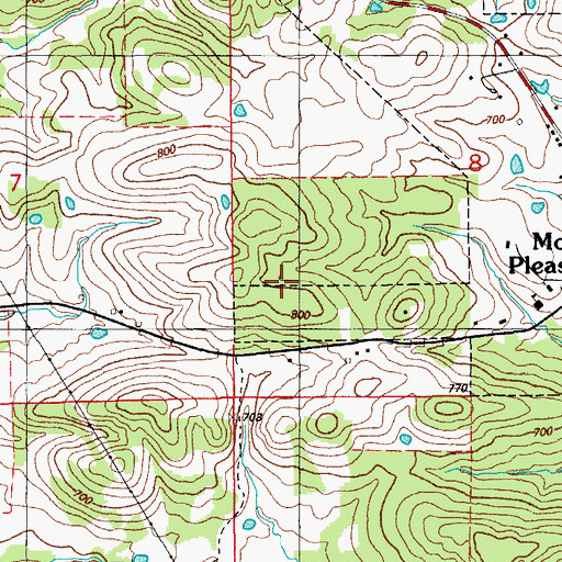 Topographic Map of O'Gilsby Prospect, AR