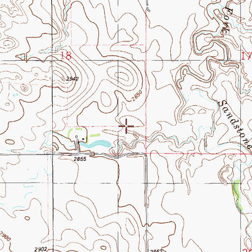 Topographic Map of 07N58E18DD__01 Well, MT