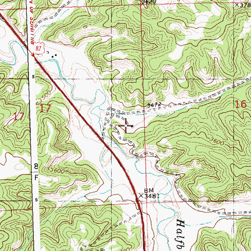 Topographic Map of 07N26E17DAAD01 Well, MT