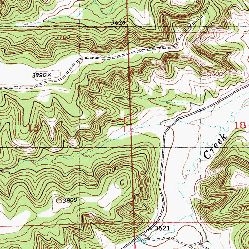 Topographic Map of 07N27E13ADDD01 Well, MT