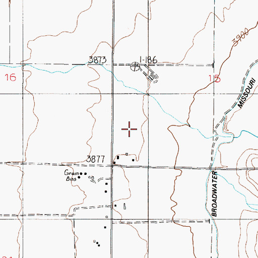 Topographic Map of 07N02E15CC__01 Well, MT