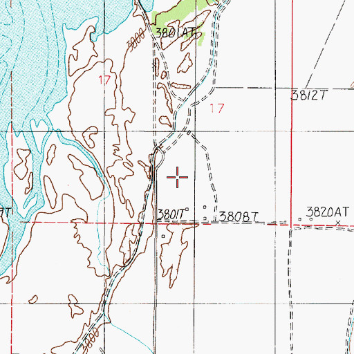 Topographic Map of 07N02E17DC__01 Well, MT