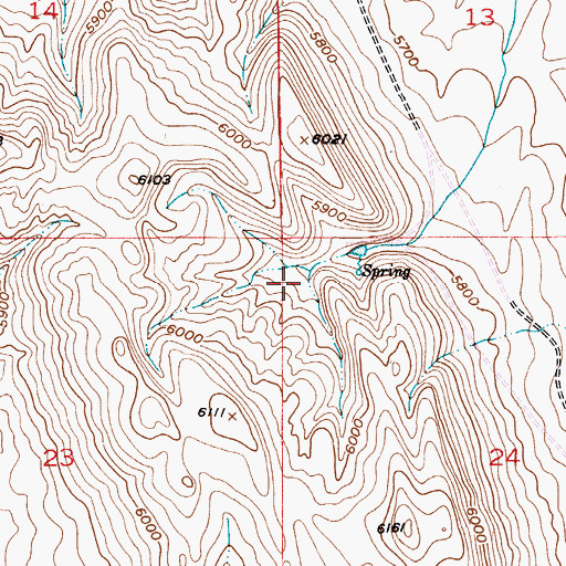 Topographic Map of 07N08E24BBBC01 Well, MT