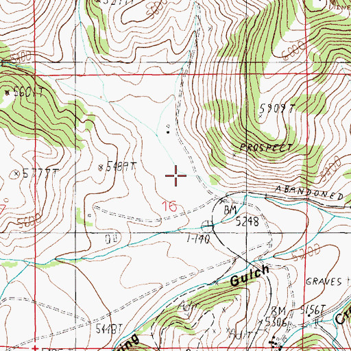 Topographic Map of 07N04W16ACCA01 Well, MT