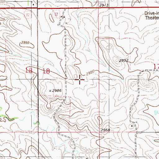 Topographic Map of 07N59E18DA__01 Well, MT