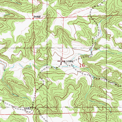 Topographic Map of 07N25E16BDCD01 Well, MT