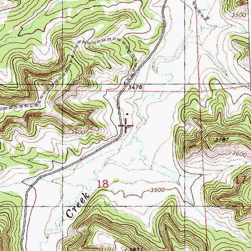 Topographic Map of 07N28E18ABDB01 Well, MT