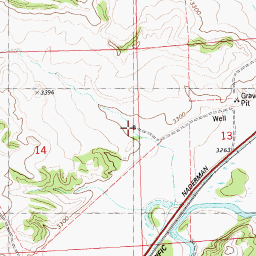 Topographic Map of 07N24E14ADDA01 Well, MT