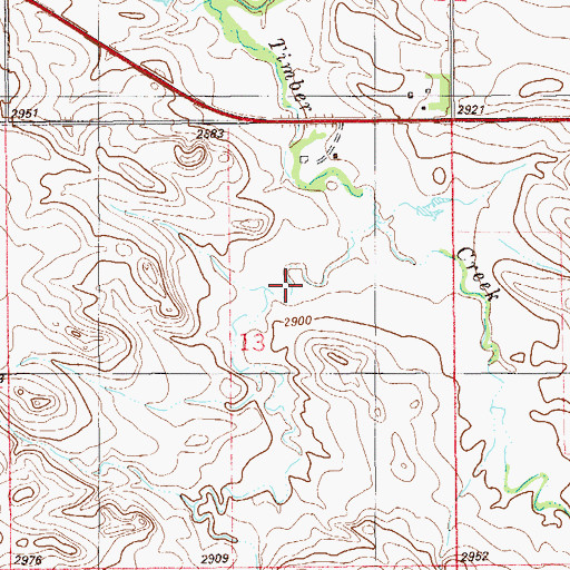 Topographic Map of 07N58E13AC__01 Well, MT