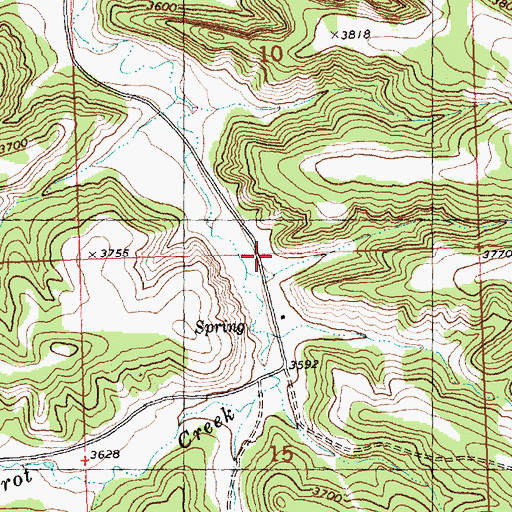 Topographic Map of 07N27E15ABBB01 Well, MT