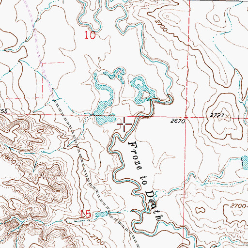 Topographic Map of 07N36E15ABAA01 Well, MT