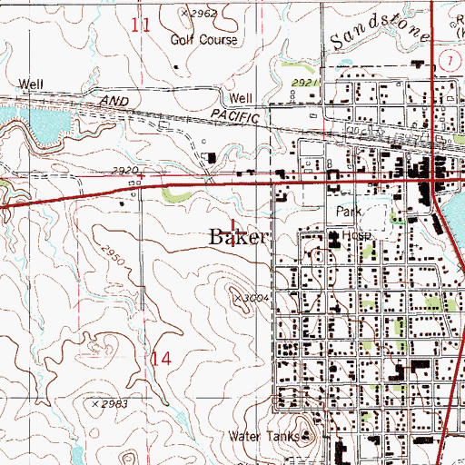 Topographic Map of 07N59E14AAC_01 Well, MT