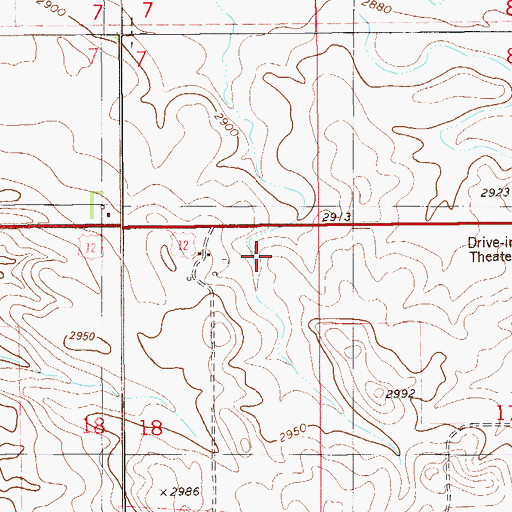 Topographic Map of 07N59E18AA__01 Well, MT