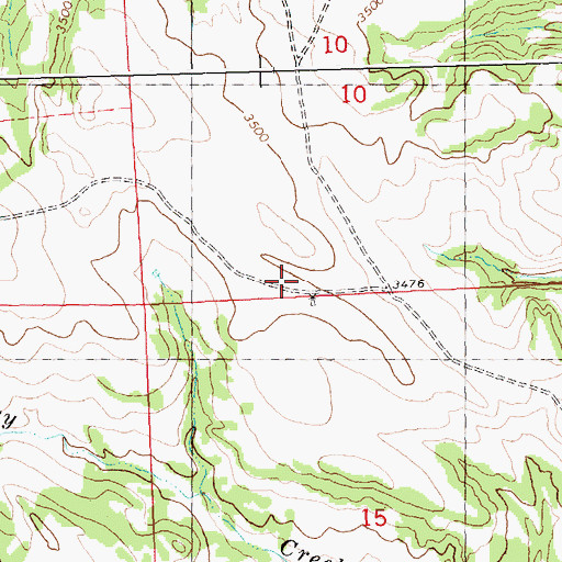 Topographic Map of 07N24E15BAA_01 Well, MT