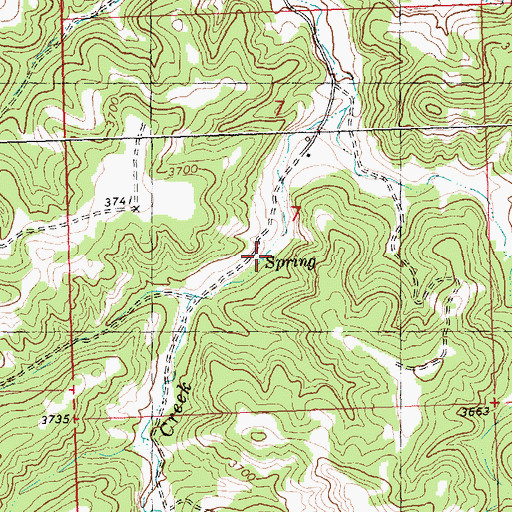 Topographic Map of 07N27E07CA__01 Well, MT
