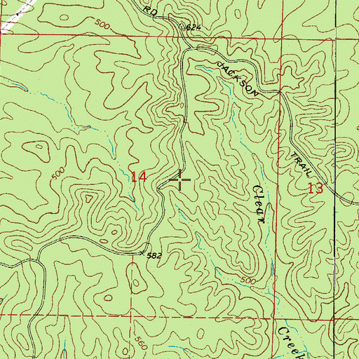 Topographic Map of American Mine, AR