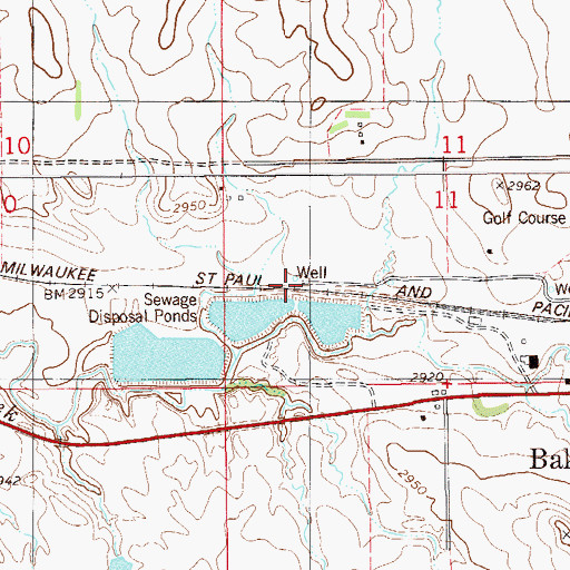 Topographic Map of 07N59E11CCA_01 Well, MT