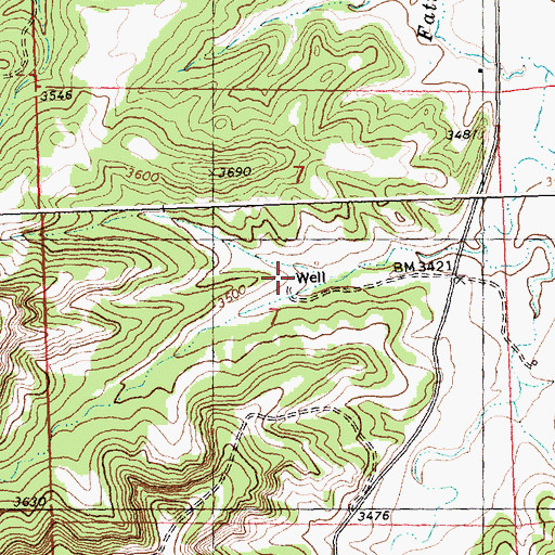 Topographic Map of 07N28E07ACCB01 Well, MT