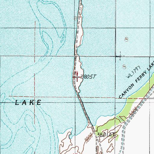 Topographic Map of 07N02E08CD__02 Well, MT