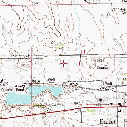 Topographic Map of 07N59E11CA__01 Well, MT