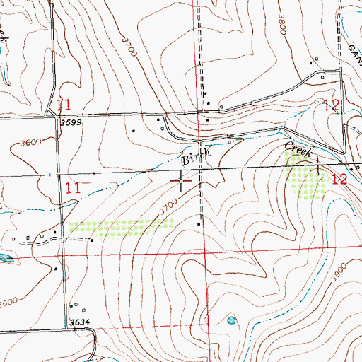 Topographic Map of 07N20W11DADD01 Well, MT