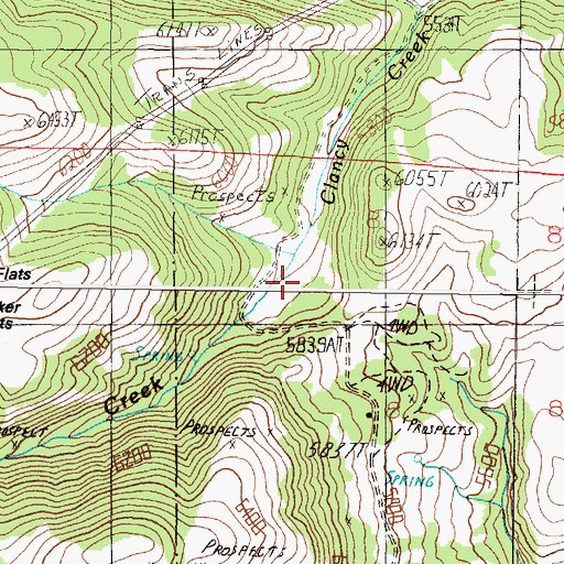 Topographic Map of 07N04W08BDBB01 Well, MT