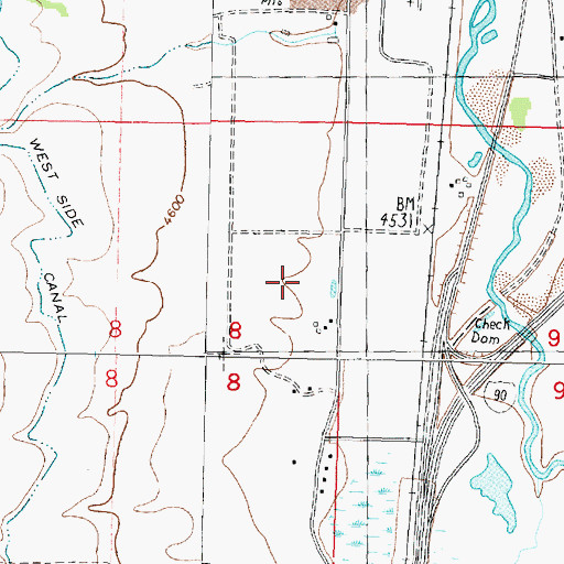Topographic Map of 07N09W08ADD_01 Well, MT