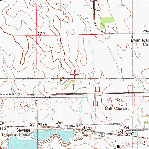 Topographic Map of 07N59E11BD__01 Well, MT