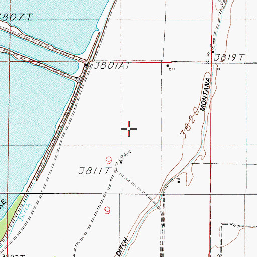 Topographic Map of 07N02E09AC__01 Well, MT