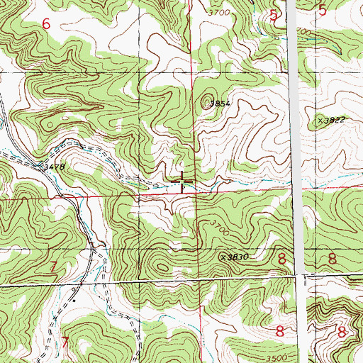 Topographic Map of 07N27E06DDDD01 Well, MT