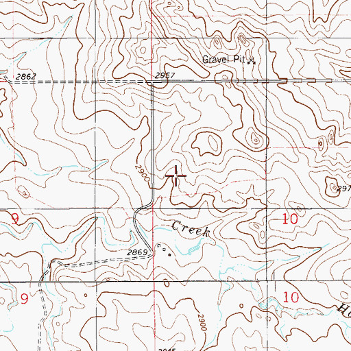Topographic Map of 07N57E10BC__02 Well, MT
