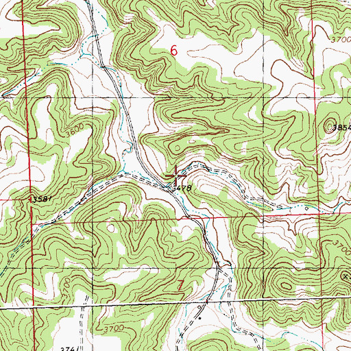 Topographic Map of 07N27E06DCBC01 Well, MT