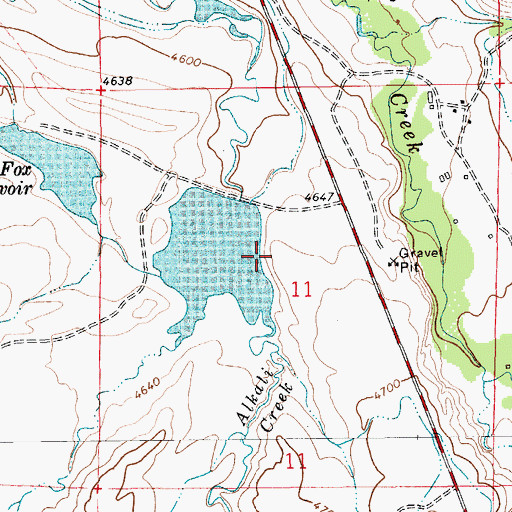 Topographic Map of 07N13E11____01 Well, MT