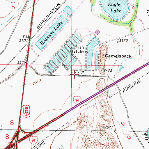 Topographic Map of 07N47E09BBB_01 Well, MT