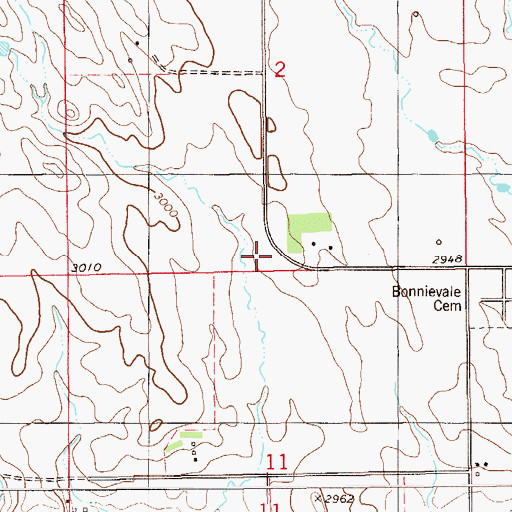 Topographic Map of 07N59E02CD__01 Well, MT
