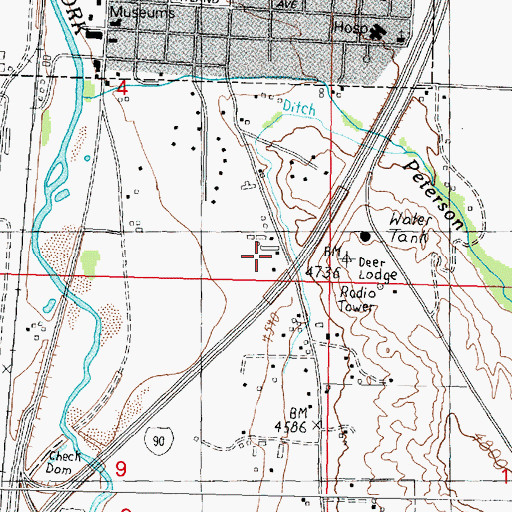 Topographic Map of 07N09W04DDCA01 Well, MT