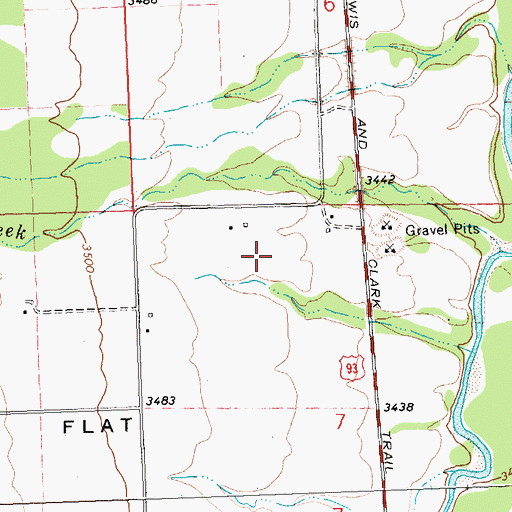 Topographic Map of 07N20W07BA__01 Well, MT