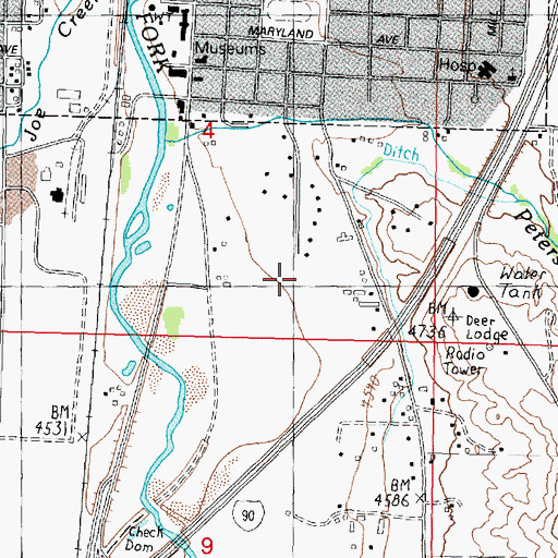 Topographic Map of 07N09W04DCAD01 Well, MT