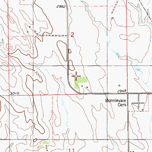 Topographic Map of 07N59E02DC__01 Well, MT