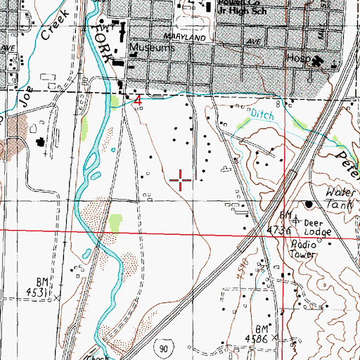 Topographic Map of 07N09W04DCAA01 Well, MT
