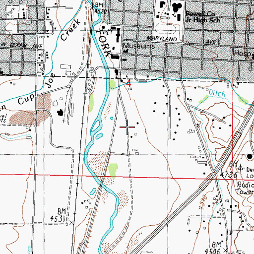 Topographic Map of 07N09W04DBCC01 Well, MT