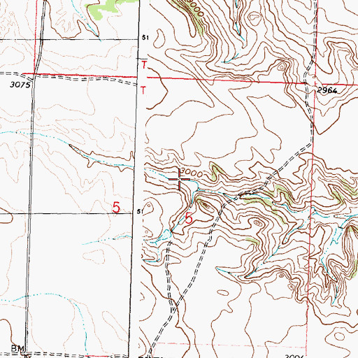 Topographic Map of 07N34E05ACB_01 Well, MT