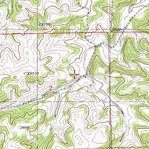 Topographic Map of 07N26E02ADCB01 Well, MT