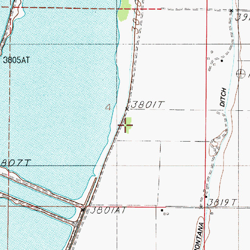 Topographic Map of 07N02E04DB__01 Well, MT