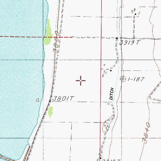 Topographic Map of 07N02E04AD__01 Well, MT
