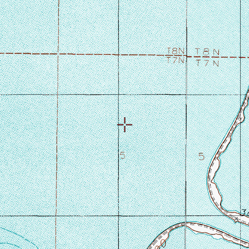 Topographic Map of 07N02E05BD__04 Well, MT