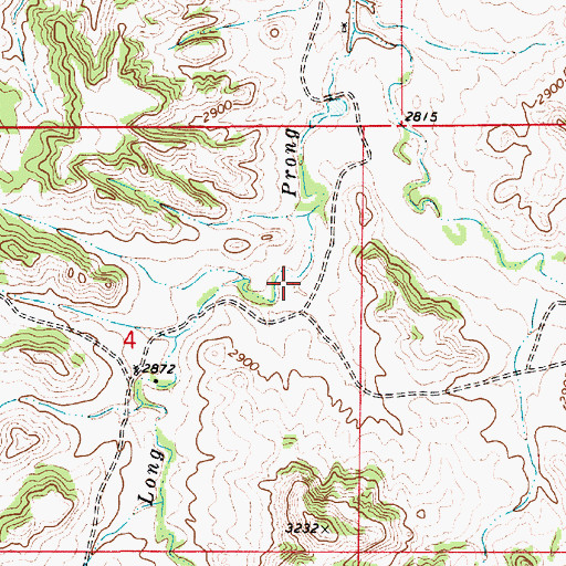 Topographic Map of 07N53E04AD__01 Well, MT