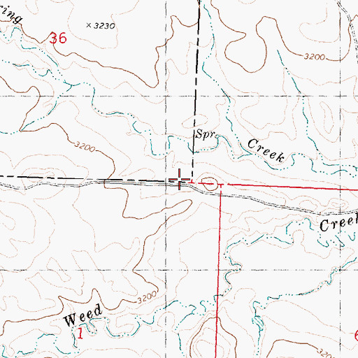 Topographic Map of 08N31E36DDDD01 Well, MT