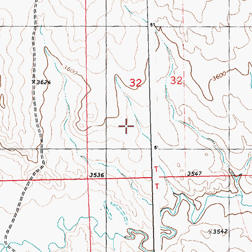 Topographic Map of 08N23E32C___01 Well, MT