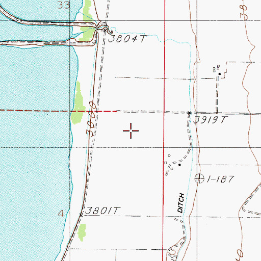 Topographic Map of 07N02E04AA__01 Well, MT